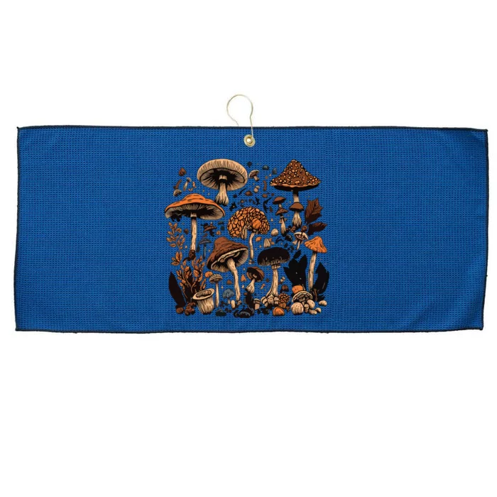 Mushroom Mycology Fungi Foraging Mushroom Whisperer Large Microfiber Waffle Golf Towel