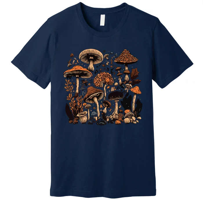 Mushroom Mycology Fungi Foraging Mushroom Whisperer Premium T-Shirt