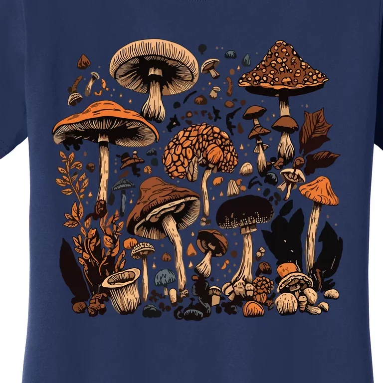 Mushroom Mycology Fungi Foraging Mushroom Whisperer Women's T-Shirt