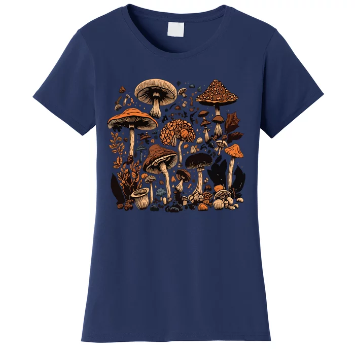 Mushroom Mycology Fungi Foraging Mushroom Whisperer Women's T-Shirt