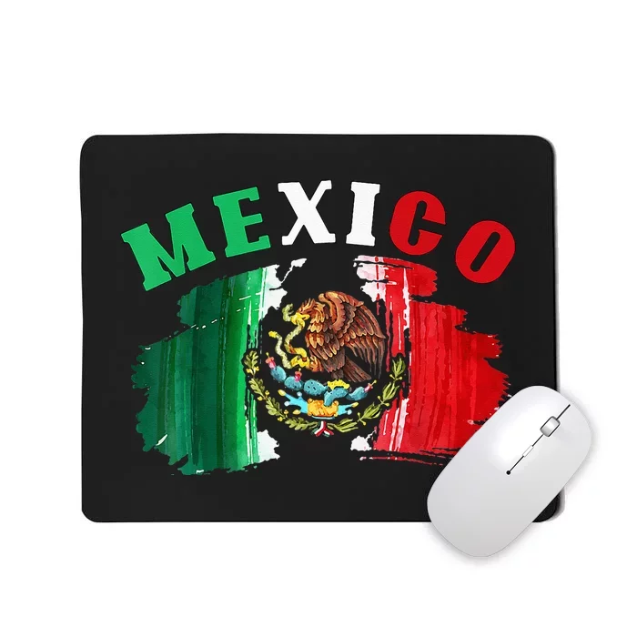 Mexico Mexican Flag Pride Eagle Red Green And White Mousepad