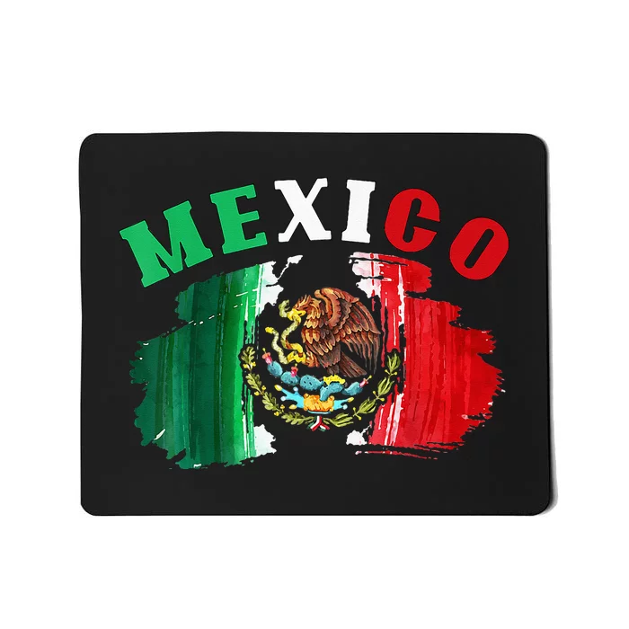 Mexico Mexican Flag Pride Eagle Red Green And White Mousepad