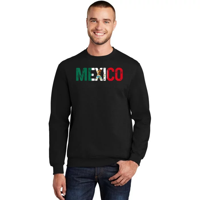 Mexico Mexican Flag Vintage Pride Tall Sweatshirt