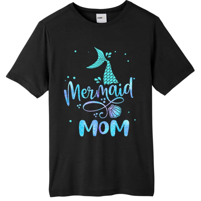 Mermaid Mom Funny  Family Matching Party Squad ChromaSoft Performance T-Shirt