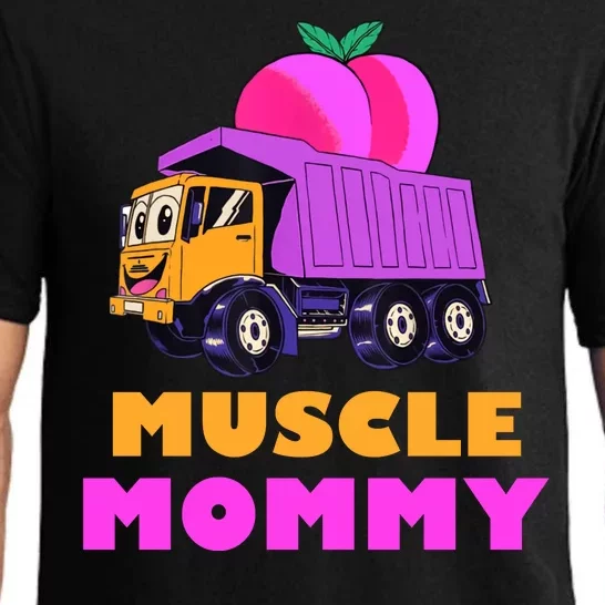 Muscle Mommy Funny Dumptruck Pajama Set