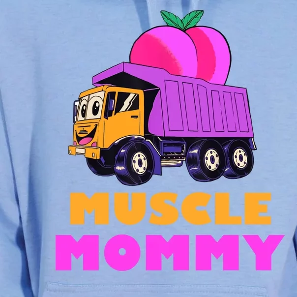 Muscle Mommy Funny Dumptruck Unisex Surf Hoodie