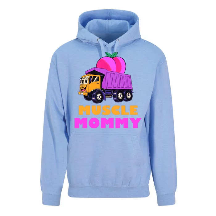 Muscle Mommy Funny Dumptruck Unisex Surf Hoodie