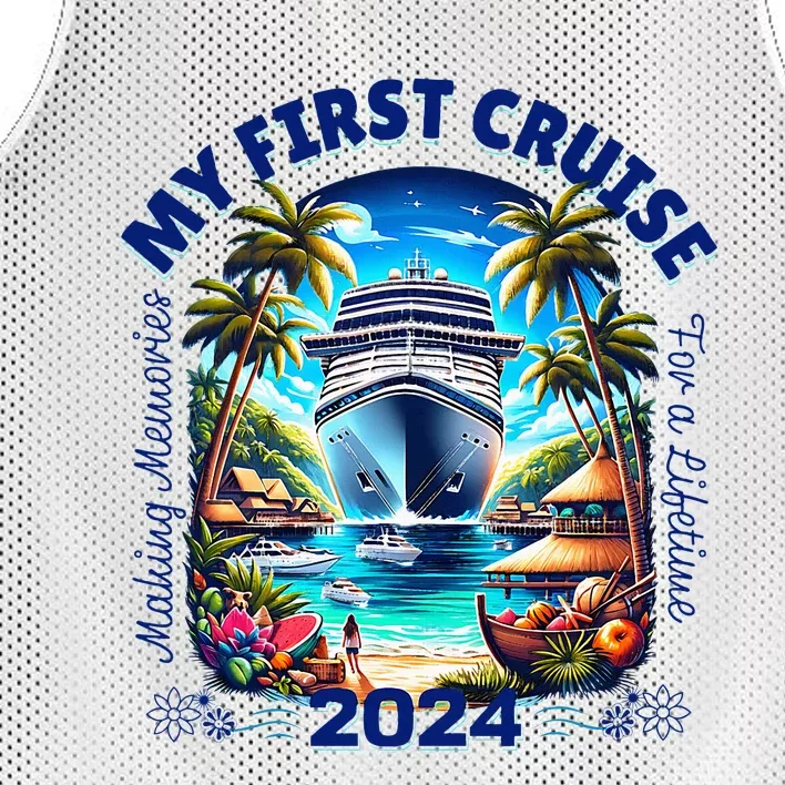 Making Memories For A Lifetime Matching My First Cruise 2024 Mesh Reversible Basketball Jersey Tank