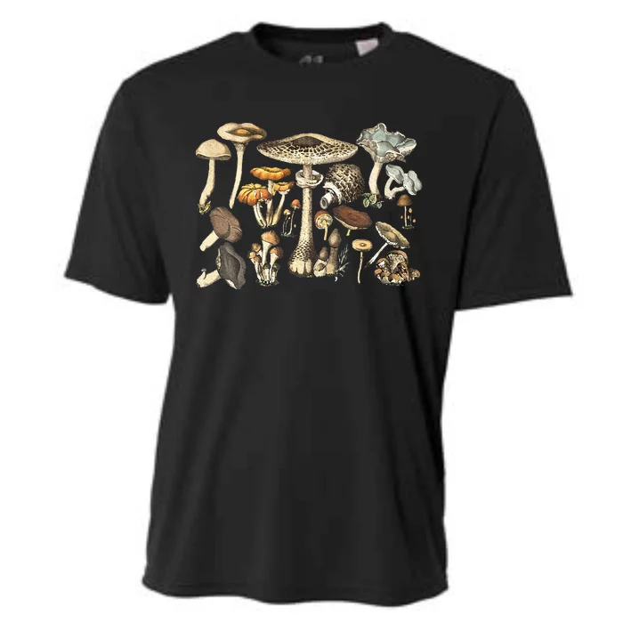 Mushroom Mycology Fungi Foraging Mushroom Whisperer Cooling Performance Crew T-Shirt