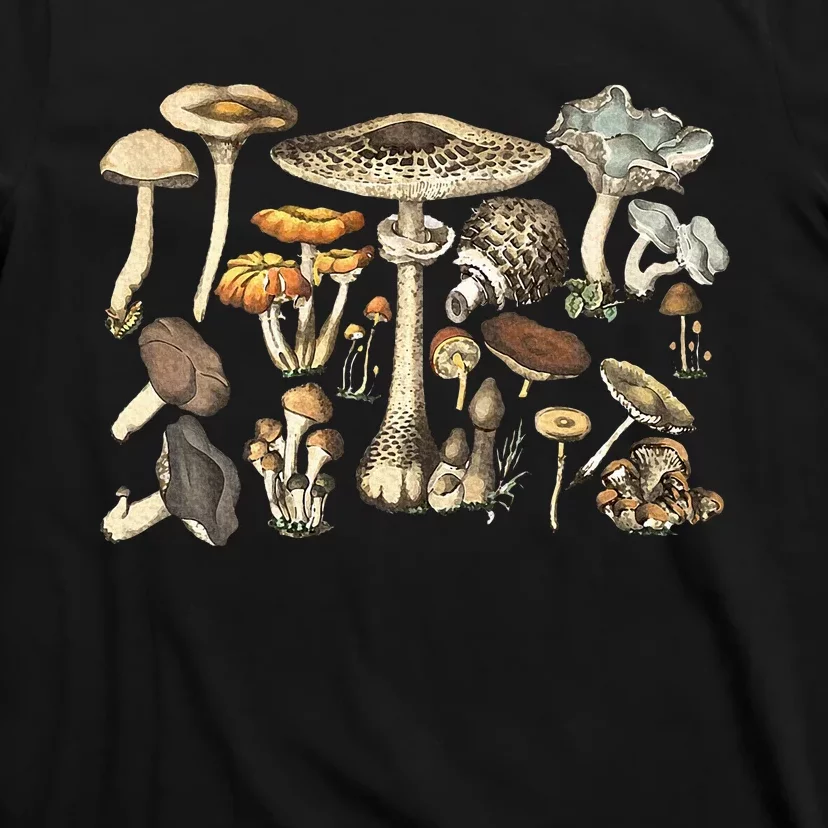 Mushroom Mycology Fungi Foraging Mushroom Whisperer T-Shirt