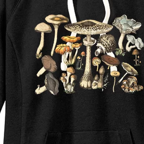 Mushroom Mycology Fungi Foraging Mushroom Whisperer Women's Fleece Hoodie