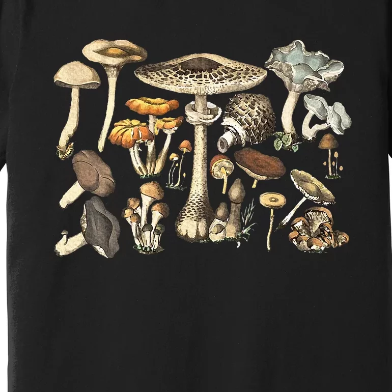 Mushroom Mycology Fungi Foraging Mushroom Whisperer Premium T-Shirt