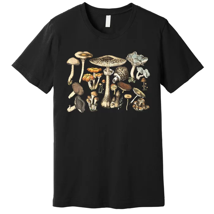 Mushroom Mycology Fungi Foraging Mushroom Whisperer Premium T-Shirt