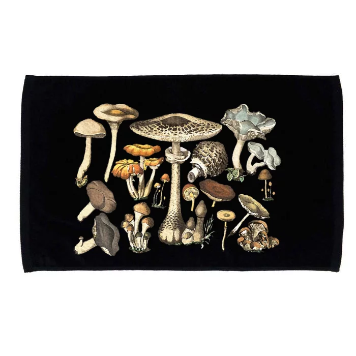 Mushroom Mycology Fungi Foraging Mushroom Whisperer Microfiber Hand Towel