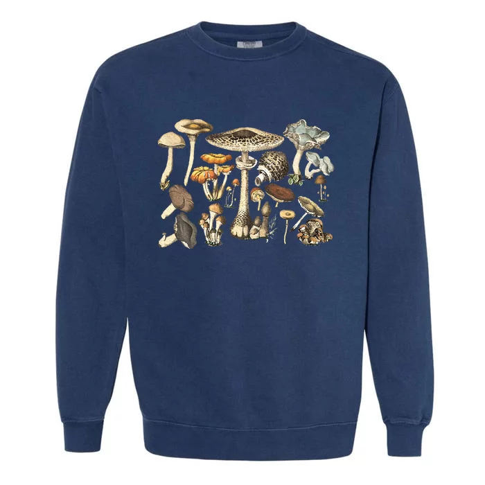 Mushroom Mycology Fungi Foraging Mushroom Whisperer Garment-Dyed Sweatshirt