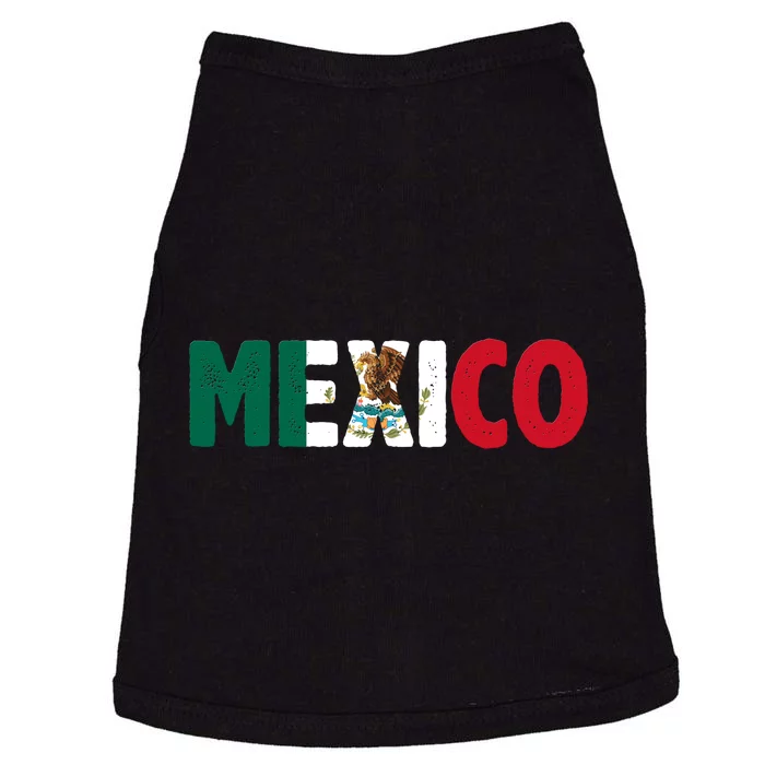 Mexico Mexican Flag Vintage Pride Doggie Tank