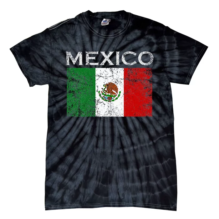 Mexico Mexican Flag Pride Tie-Dye T-Shirt