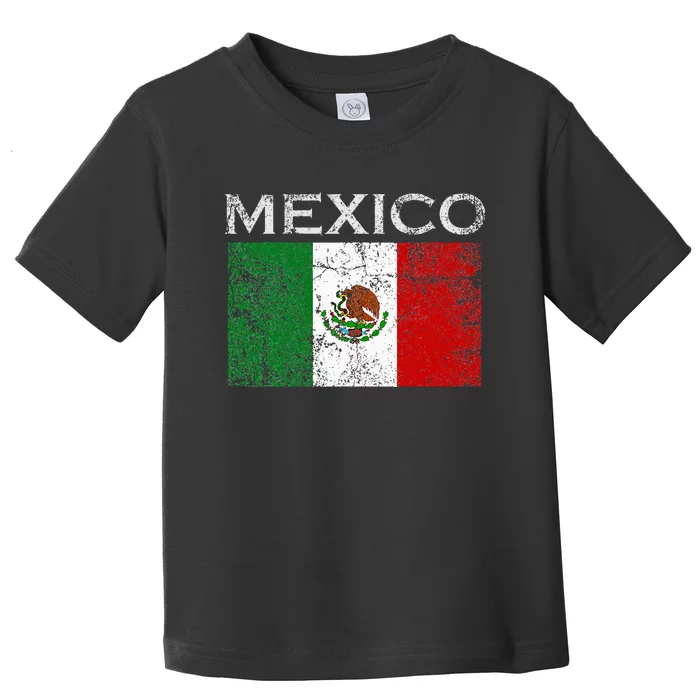 Mexico Mexican Flag Pride Toddler T-Shirt