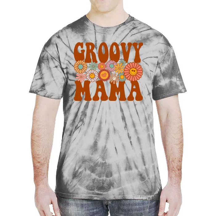 Mama Matching Family 1st Birthday Party Tie-Dye T-Shirt