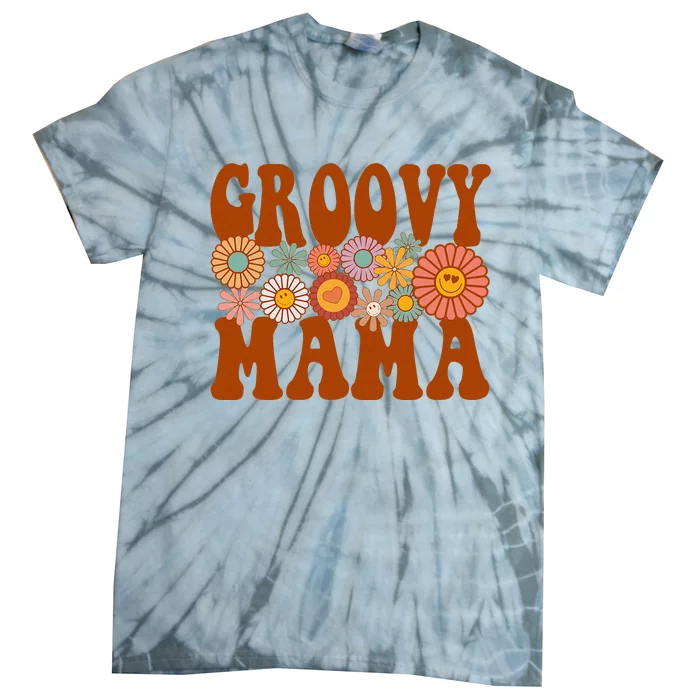 Mama Matching Family 1st Birthday Party Tie-Dye T-Shirt