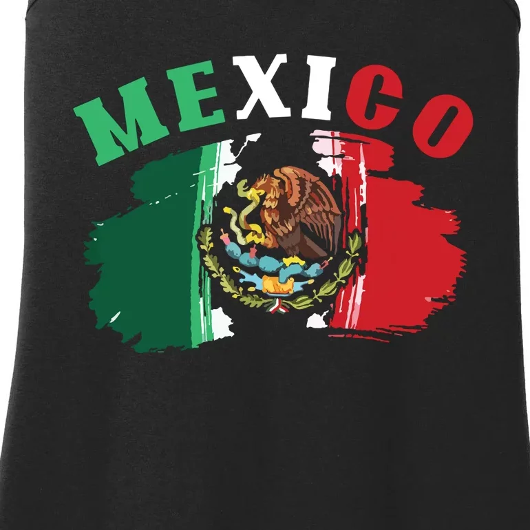 Mexico Mexican Flag Pride Eagle Red Green And White Ladies Essential Tank