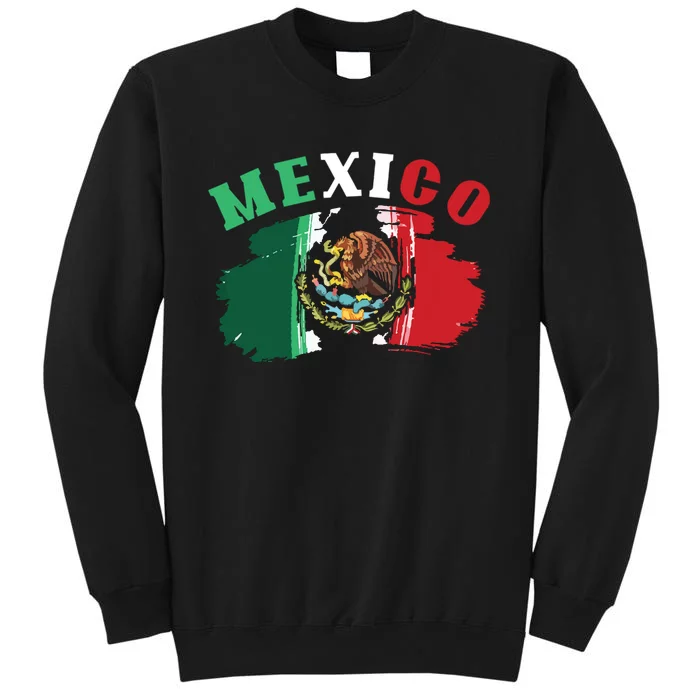 Mexico Mexican Flag Pride Eagle Red Green And White Tall Sweatshirt