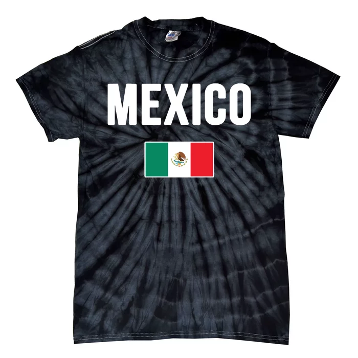 Mexico Mexican Flag Tie-Dye T-Shirt