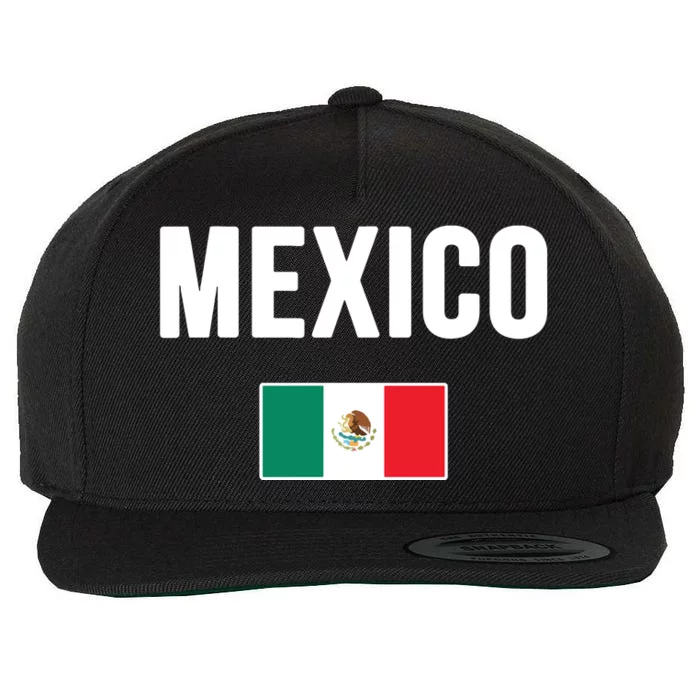 Mexico Mexican Flag Wool Snapback Cap