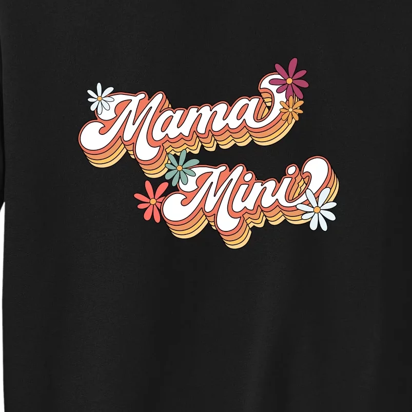 Mama Mini Floral Gift For Mother's Day Tall Sweatshirt