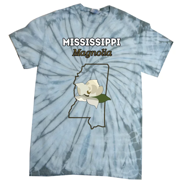 Mississippi Magnolia Flower Gift Tie-Dye T-Shirt