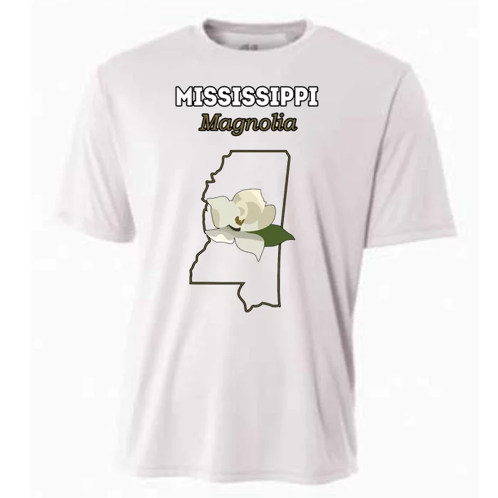 Mississippi Magnolia Flower Gift Cooling Performance Crew T-Shirt