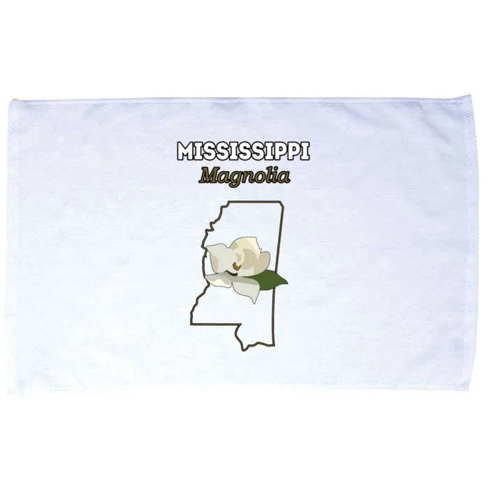 Mississippi Magnolia Flower Gift Microfiber Hand Towel