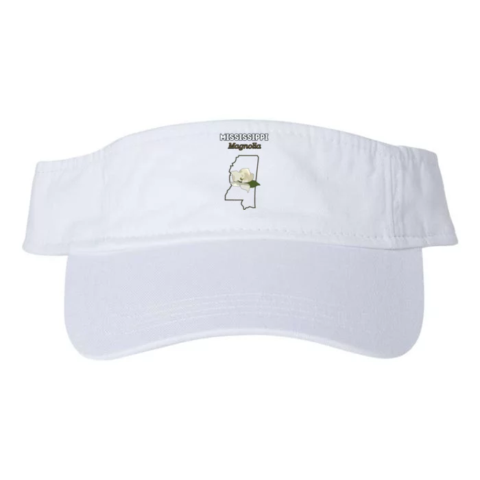 Mississippi Magnolia Flower Gift Valucap Bio-Washed Visor