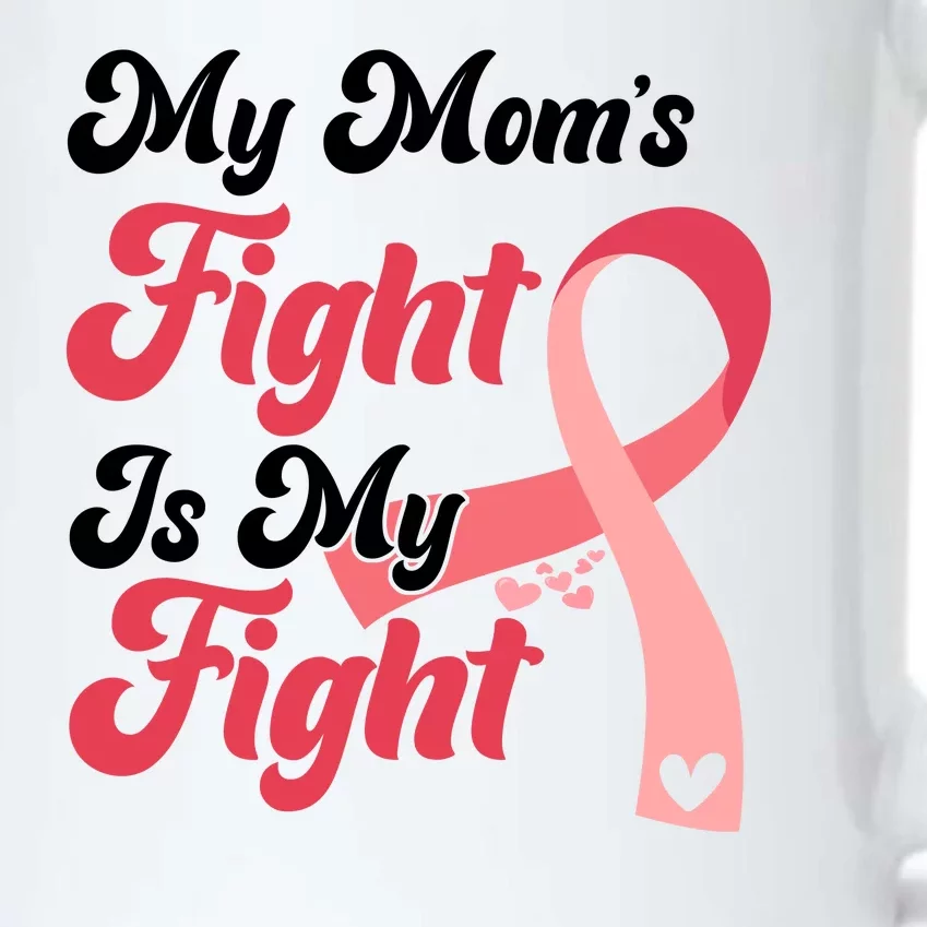 My Moms Fight Is My Fight Cancer Support Black Color Changing Mug