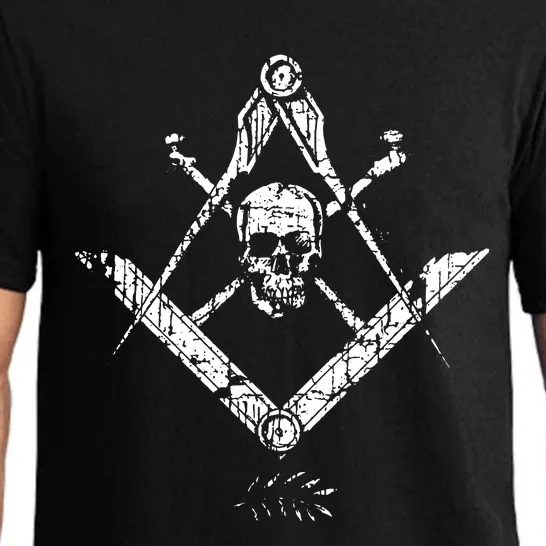 Memento Mori Freemason Skull And Bones Masonic Pajama Set