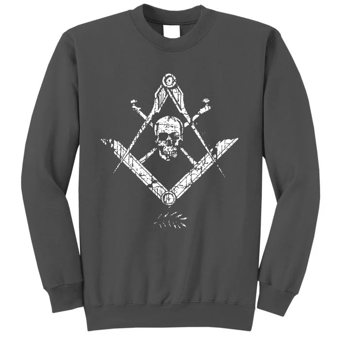 Memento Mori Freemason Skull And Bones Masonic Tall Sweatshirt