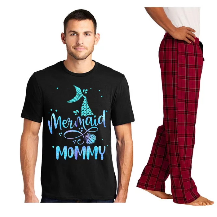 Mermaid Mommy Funny Family Matching Party Squad Pajama Set