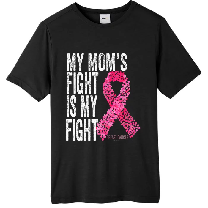 My Moms Fight Is My Fight Breast Cancer Awareness Gifts ChromaSoft Performance T-Shirt