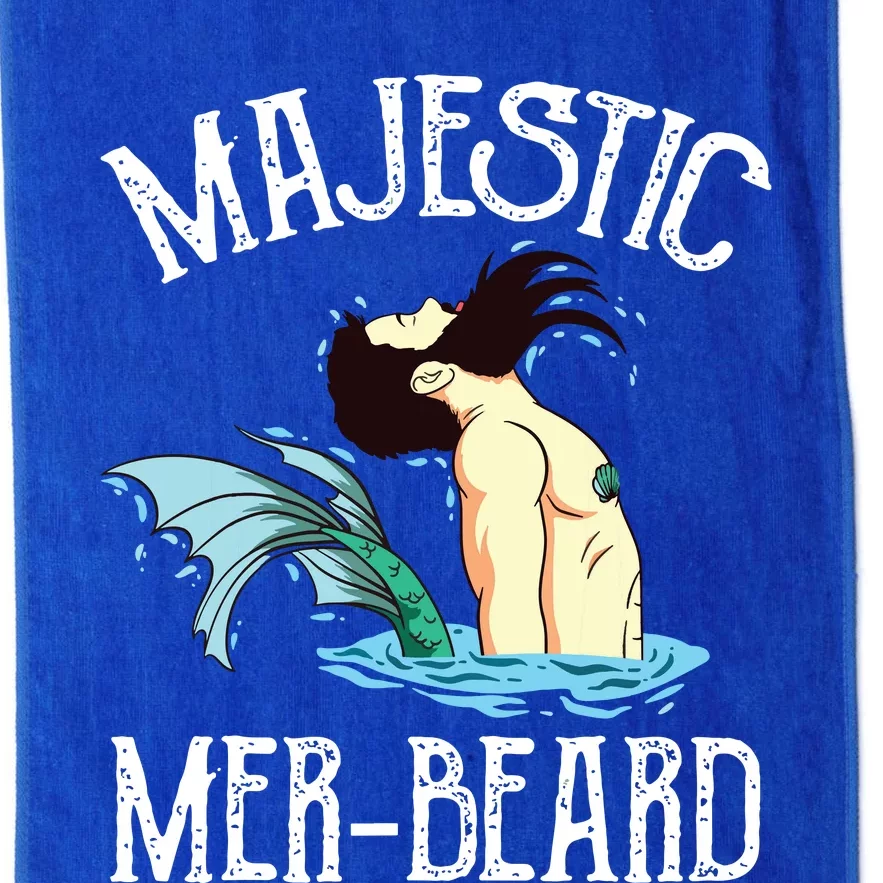 Majestic Merbeard Funny Merman Manly Merman Platinum Collection Golf Towel