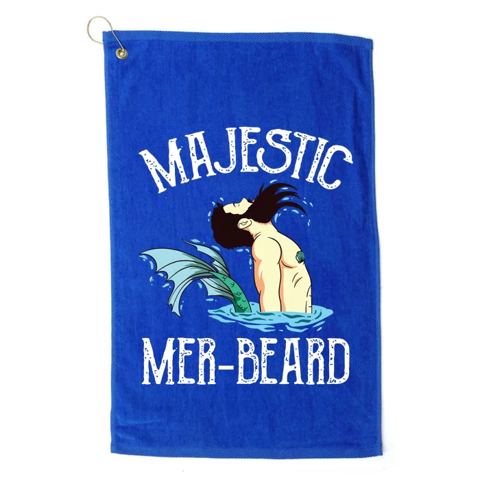 Majestic Merbeard Funny Merman Manly Merman Platinum Collection Golf Towel