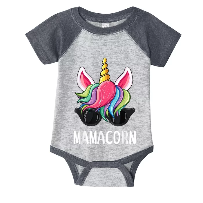 Mamacorn mom funny unicorn for Mothers day gifts Infant Baby Jersey Bodysuit