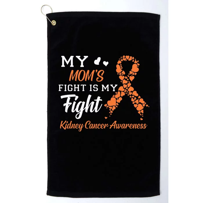 My Moms Fight Is My Fight Kidney Cancer Awareness Platinum Collection Golf Towel