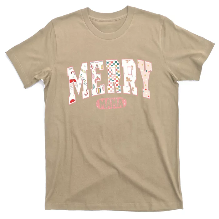 Merry Mama Funny Christmas Mama Claus Christmas Mama T-Shirt