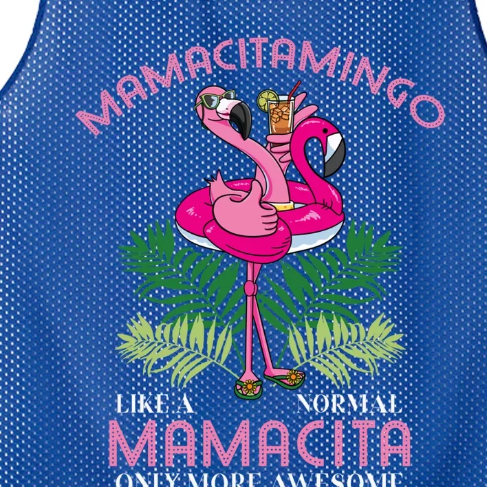 Mamacitamingo Mamacita Flamingo Lover Grandma Grandmother Gift Mesh Reversible Basketball Jersey Tank