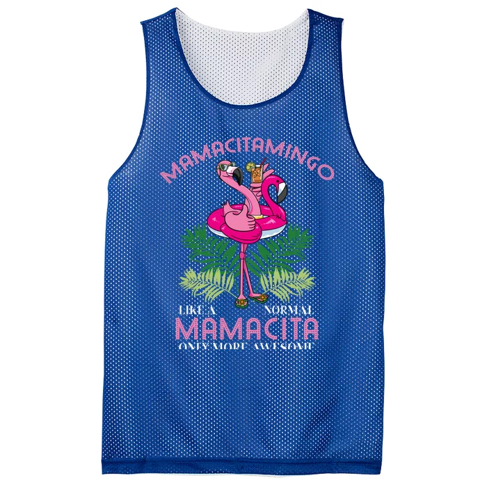 Mamacitamingo Mamacita Flamingo Lover Grandma Grandmother Gift Mesh Reversible Basketball Jersey Tank