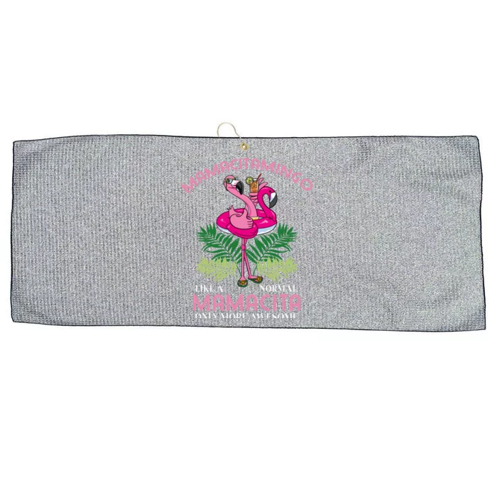 Mamacitamingo Mamacita Flamingo Lover Grandma Grandmother Gift Large Microfiber Waffle Golf Towel