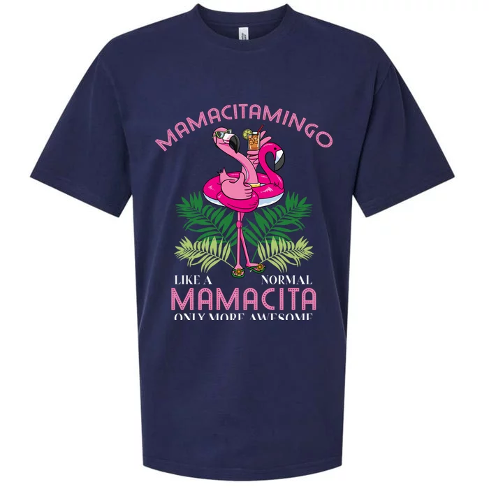 Mamacitamingo Mamacita Flamingo Lover Grandma Grandmother Gift Sueded Cloud Jersey T-Shirt