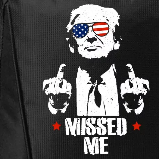 Missed Me Finger Trump 2024 Take America Back Pennsylvania Rally City Backpack