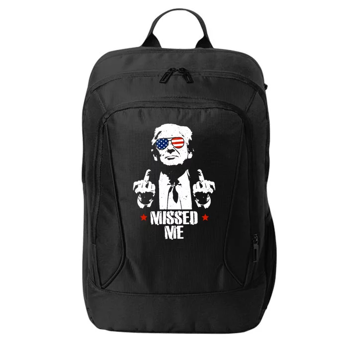 Missed Me Finger Trump 2024 Take America Back Pennsylvania Rally City Backpack