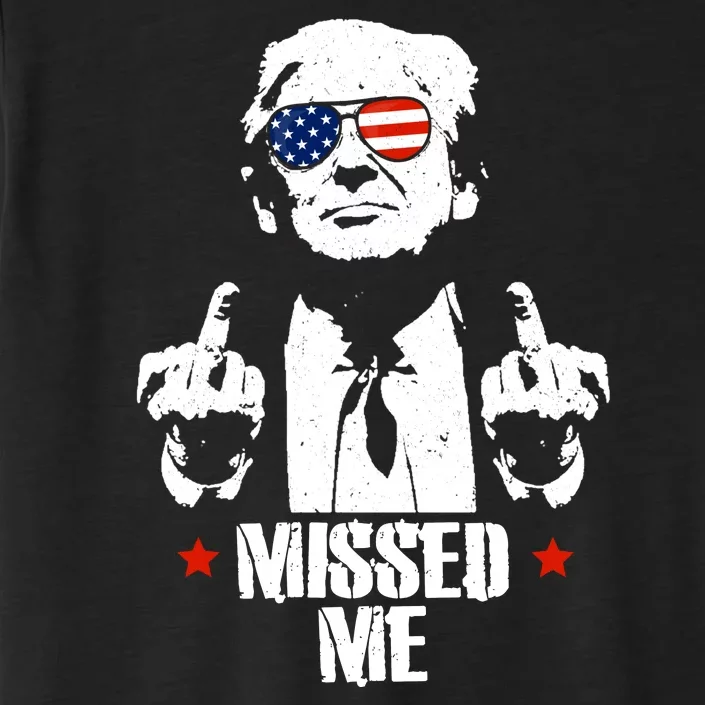 Missed Me Finger Trump 2024 Take America Back Pennsylvania Rally ChromaSoft Performance T-Shirt